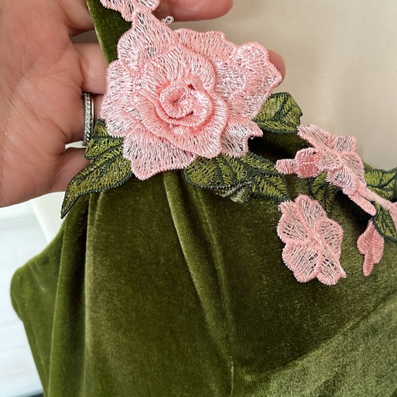 ModCloth “Velvet Floral” Dress - Picture 4 of 7